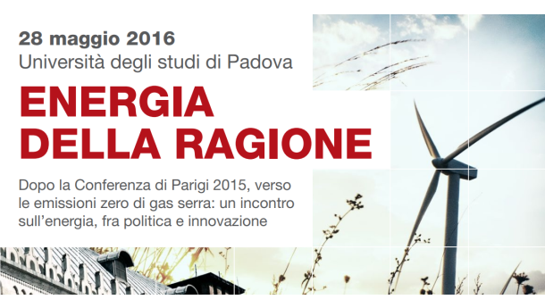 Immagine: 28 maggio a Padova il convegno Energia della Ragione