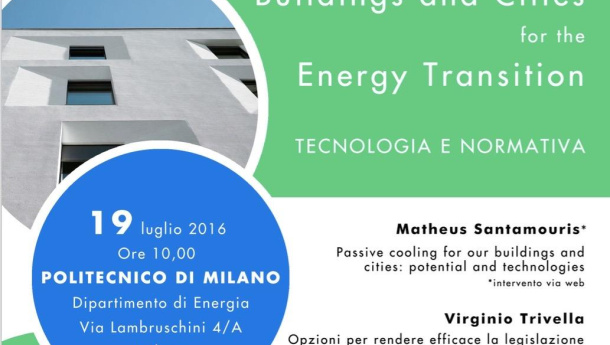 Immagine: Ondate di calore e tecniche di mitigazione in città: martedì 19 un seminario al Politecnico di Milano
