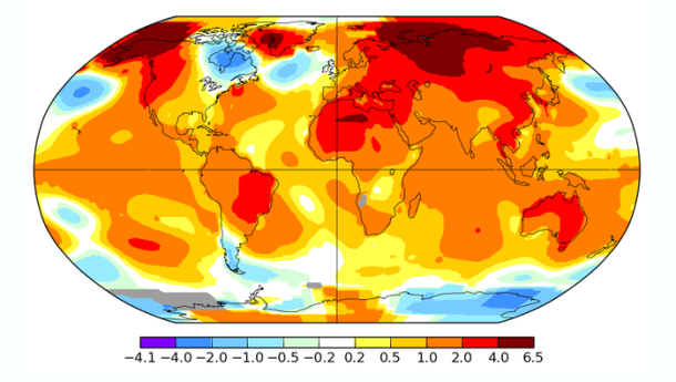 Immagine: Nasa, i primi 6 mesi del 2016 sono stati ognuno il più caldo della storia