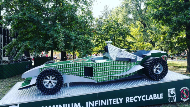 Immagine: Riciclo alluminio: una Formula 1 di lattine vuote al Gran Premio di Monza