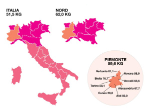 Piemonte: calo del 3,3% nella raccolta differenziata di carta e cartone