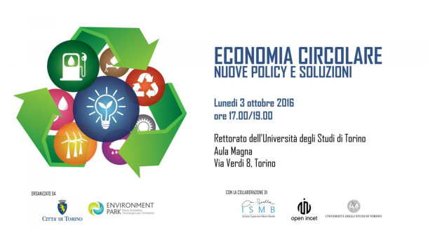 Immagine: Economia Circolare, nuova policy e soluzioni. Appuntamento a Torino lunedì 3 ottobre
