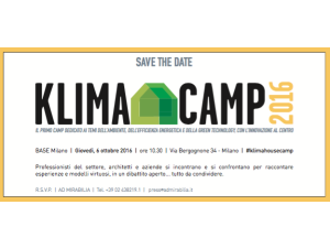Klimahousecamp 2016, giovedì la prima edizione allo spazio BaseMilano