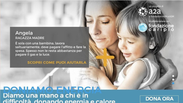 Immagine: A2A e Fondazione Cariplo: nasce il Banco dell'Energia Onlus