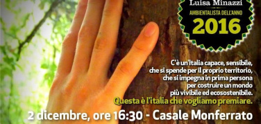 Legambiente: il sindaco anti-cemento Matilde Casa di Lauriano (Torino) è l’Ambientalista dell’Anno 2016
