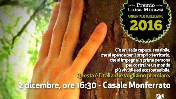 Immagine: Legambiente: il sindaco anti-cemento Matilde Casa di Lauriano (Torino) è l’Ambientalista dell’Anno 2016