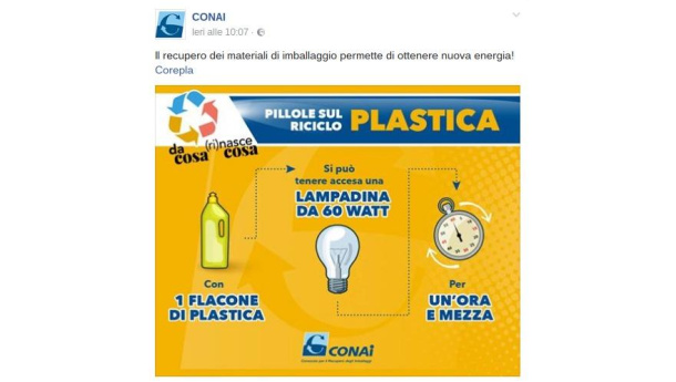 Immagine: 'Il flacone dell’immagine ha un valore ambientale ed economico'