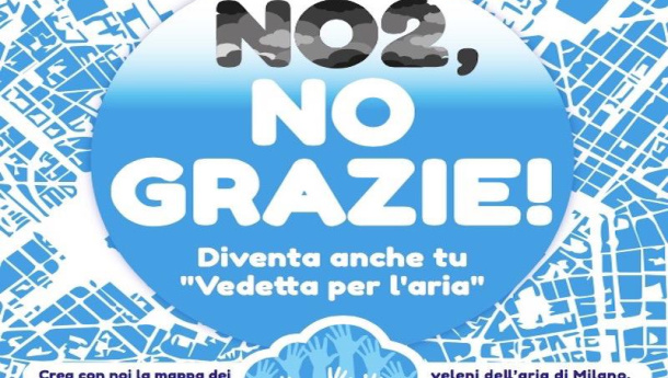 Immagine: Monitoraggio biossido di azoto (NO2) a Milano: fino al 15 gennaio si può diventare Vedette per l'Aria