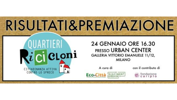 Immagine: Quartieri Ricicloni, martedì 24 l'appuntamento è all'Urban Center di Milano