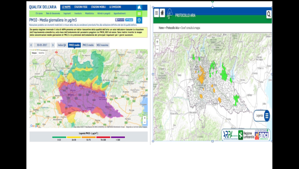Immagine: Inquinamento, tutta la Lombardia soffoca. Le misure antismog? Attive in 40 Comuni