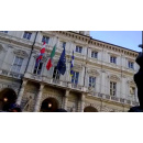 Immagine: Torino la protesta dei tassisti contro uber sotto Palazzo di Città