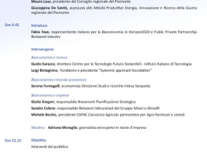 Quale bioeconomia per il Piemonte? Se ne parla martedì 21 febbraio a Palazzo Lascaris