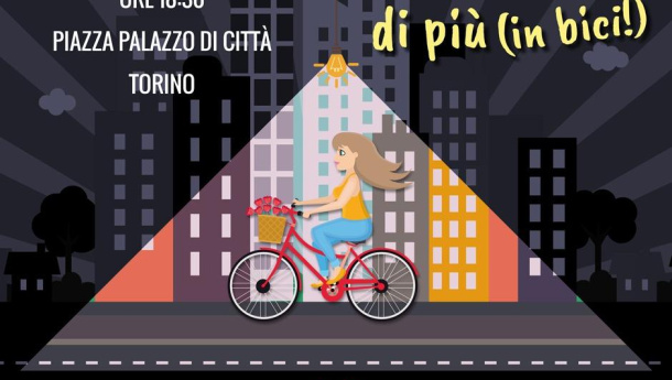 Immagine: M'illumino di più (in bici). La pedalata torinese del 24 febbraio