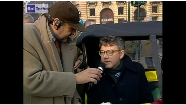 Immagine: Domenica senz'auto del 6 febbraio 2000: estratto dalla trasmissione Rai Ambiente Italia