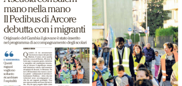 A scuola con Saiem mano nella mano Il Pedibus di Arcore debutta con i migranti