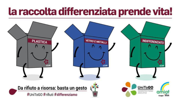 Immagine: Torino, arriva finalmente la raccolta differenziata al Campus Luigi Einaudi