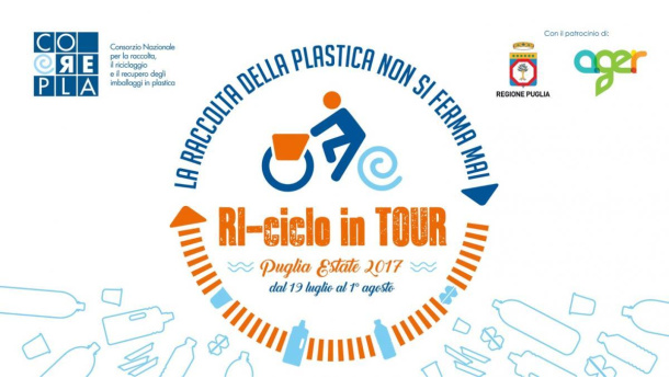 Immagine: La raccolta differenziata della plastica non si ferma mai, neppure in vacanza. Arriva in Puglia il ‘Ri-ciclo inTour’