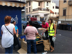 Roma, Eco dalle Città al mercato dell'Alberone: primo intervento di raccolta e distribuzione cibo