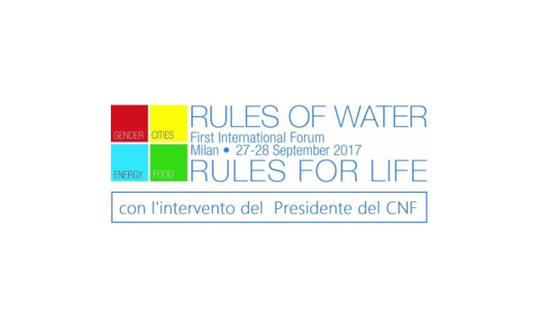 Immagine: A Milano il Primo Forum Internazionale 'Regole dell’Acqua, Regole per la Vita'