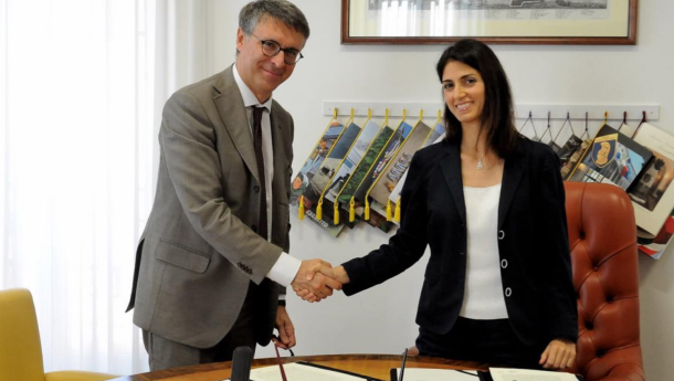 Immagine: Rifiuti di Roma, firmato contratto ponte tra Ama e commissario prefettizio Colari