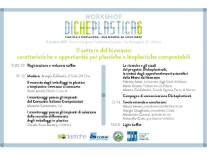 Dicheplastica6, il 9 ottobre a Milano i risultati dei monitoraggi del flusso di plastiche e bioplastiche compostabili in Italia