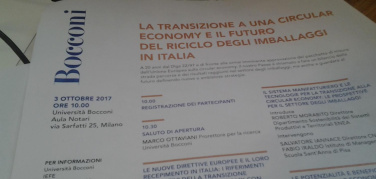 'Gli imballaggi di fronte alla sfida europea della circular economy', com'è andato il convegno alla Bocconi