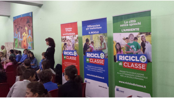 Immagine: ‘Riciclo di Classe’, presentata a Torino la seconda edizione del progetto scuola Conai su raccolta differenziata e riciclo