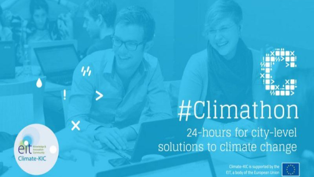 Immagine: I vincitori della Climathon 2017 si presentano a Ecomondo