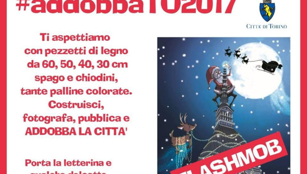 Immagine: #addobaTo2017: flash mob per addobbare Torino nel segno del riuso