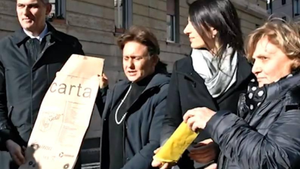 Immagine: Roma. Comieco supporta il nuovo sistema di raccolta differenziata tecnologico