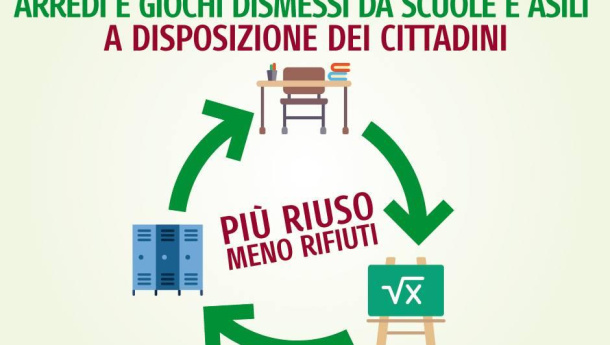 Immagine: Roma, lezione di riuso: le scuole dell'VIII municipio donano arredi e giochi scolastici alla cittadinanza