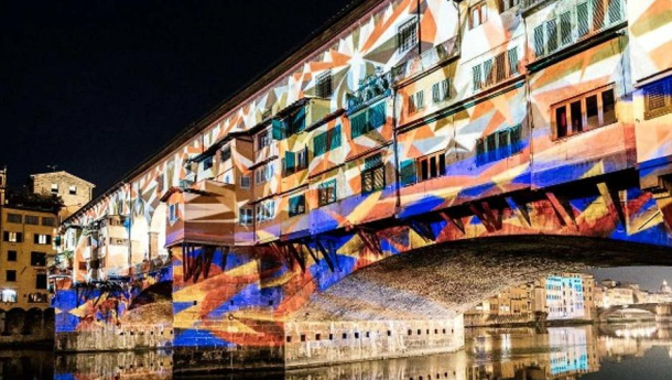 Immagine: Sustainable Development Goals. Al Firenze Light Festival la proiezione luminosa dei 17 obiettivi sulla Torre di Arnolfo