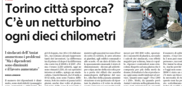 Torino città sporca? C’è un netturbino ogni dieci chilometri
