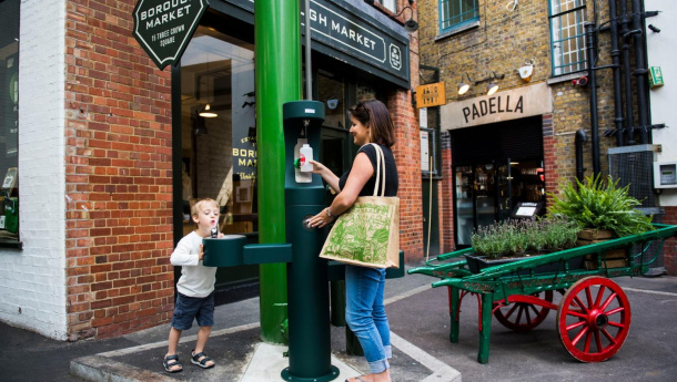 Immagine: Londra, pronto il piano delle fontanelle per limitare la plastica usa e getta