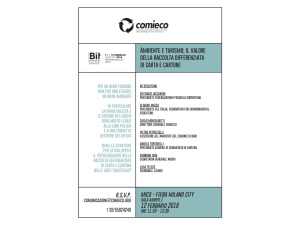 Comieco alla Bit: ‘La raccolta differenziata come leva per lo sviluppo del turismo’