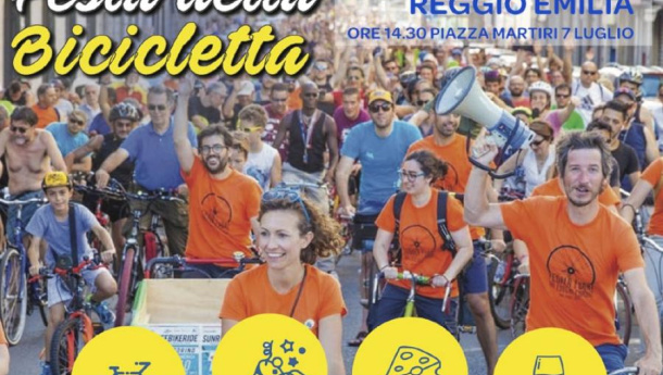 Immagine: Sabato 10 febbraio Festa della Bicicletta a Reggio Emilia per l'entrata in vigore della Legge Quadro sulla Mobilità Ciclistica