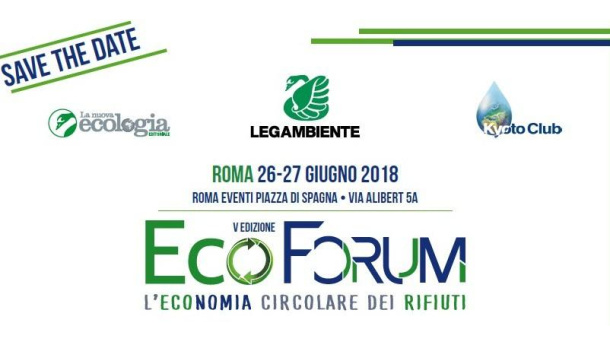 Immagine: A Roma il 26 e 27 giugno l'EcoForum di Legambiente e Kyoto Club