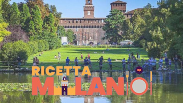 Immagine: Solo stoviglie in Mater-Bi per Ricetta Milano, la lunghissima tavolata al Parco Sempione del 23 giugno