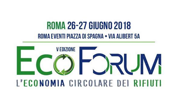 Immagine: V EcoForum di Roma, 26 e 27 giugno 2018. Ecco il programma completo