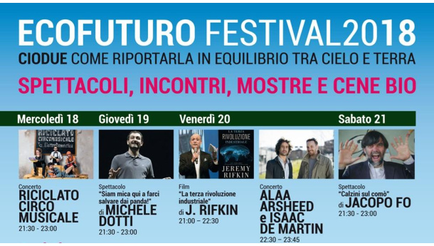 Immagine: Parte il festival Ecofuturo a Padova, V edizione: 'CIODUE: come rimetterla in equilibrio tra cielo e terra'