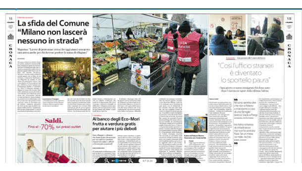 Immagine: Al banco degli Eco-Mori frutta e verdura gratis per aiutare i più deboli