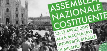 Assemblea Nazionale Costituente Fridays for Future Italia a Milano il 13 aprile 2019