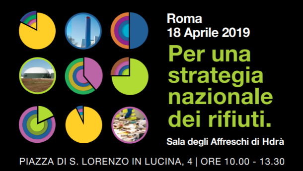 Immagine: Per una strategia nazionale dei rifiuti, evento di Presentazione del Rapporto FISE Assoambiente il 18 aprile a Roma