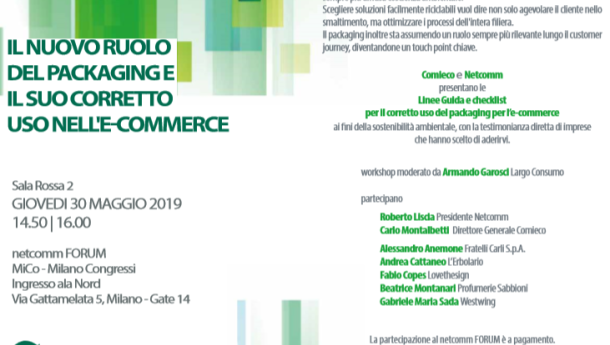 Immagine: Il nuovo ruolo del packaging e il suo corretto uso nell'e-commerce - netcomm FORUM