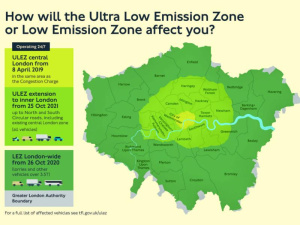 Londra, a un mese dall’introduzione della Ultra Low Emission Zone le auto inquinanti si sono ridotte del 26%
