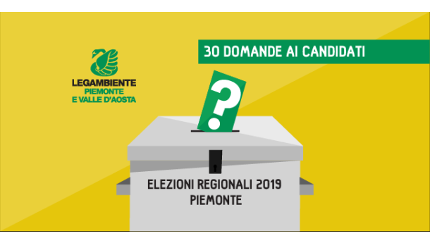 Immagine: Piemonte, da Legambiente 30 domande ai candidati alle elezioni regionali per misurare l’impegno in campo ambientale