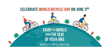 Lunedì 3 giugno seconda edizione della Giornata Mondiale della Bicicletta
