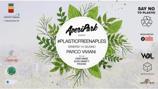 Immagine: 14 giugno 2019 a Napoli: Aperipark presenta #PlasticFreeNaples