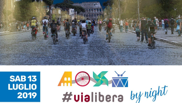 Immagine: Sabato 13 luglio a Roma torna la #ViaLibera by Night