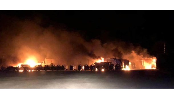 Immagine: San Giovanni Rotondo: è doloso l'incendio che ha distrutto i mezzi della ditta rifiuti